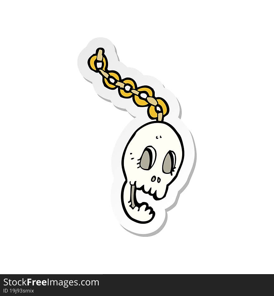 sticker of a cartoon chain