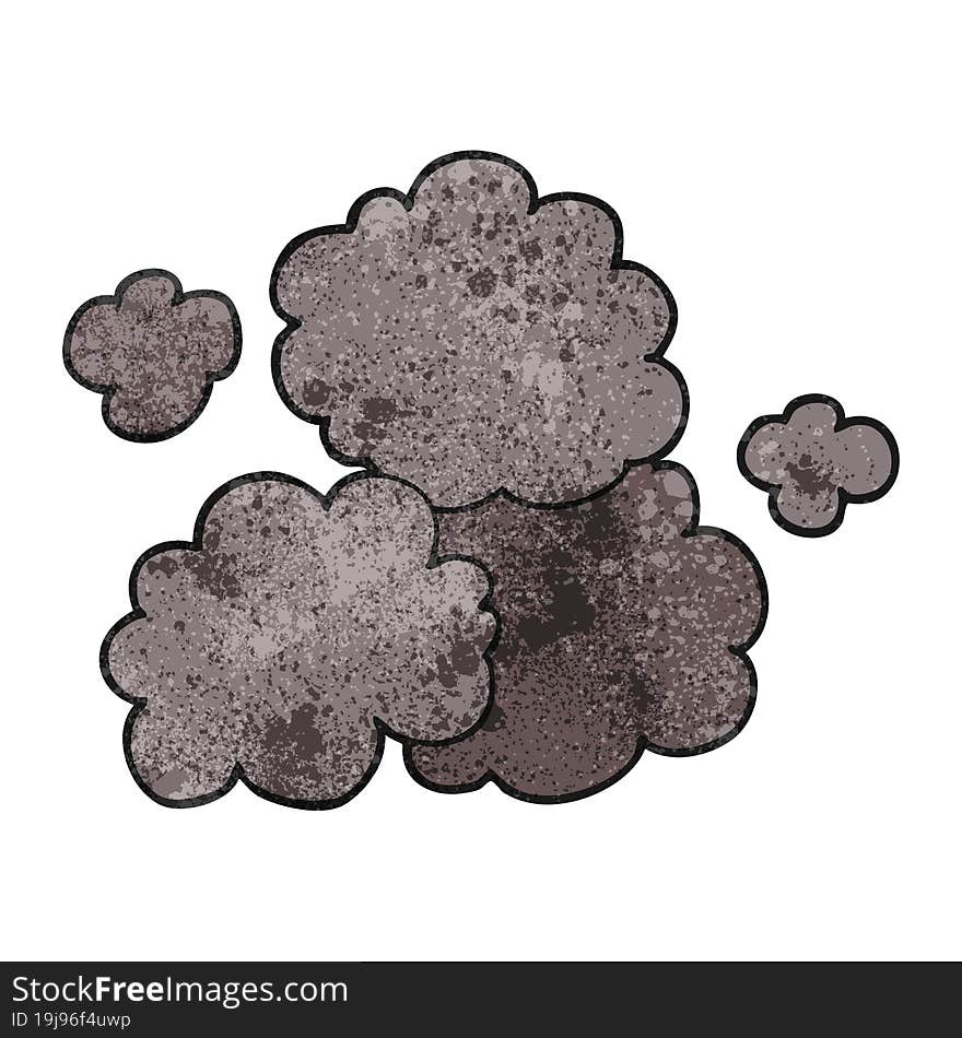 textured cartoon smoke cloud