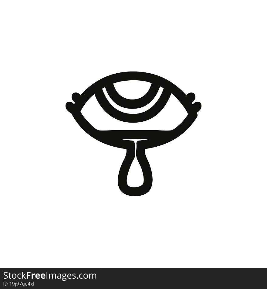 crying eye icon