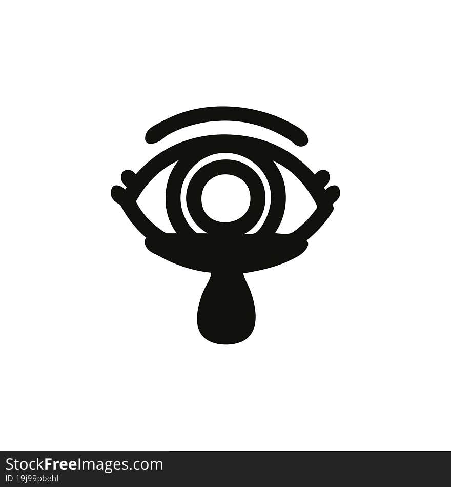 mystic eye crying blood icon