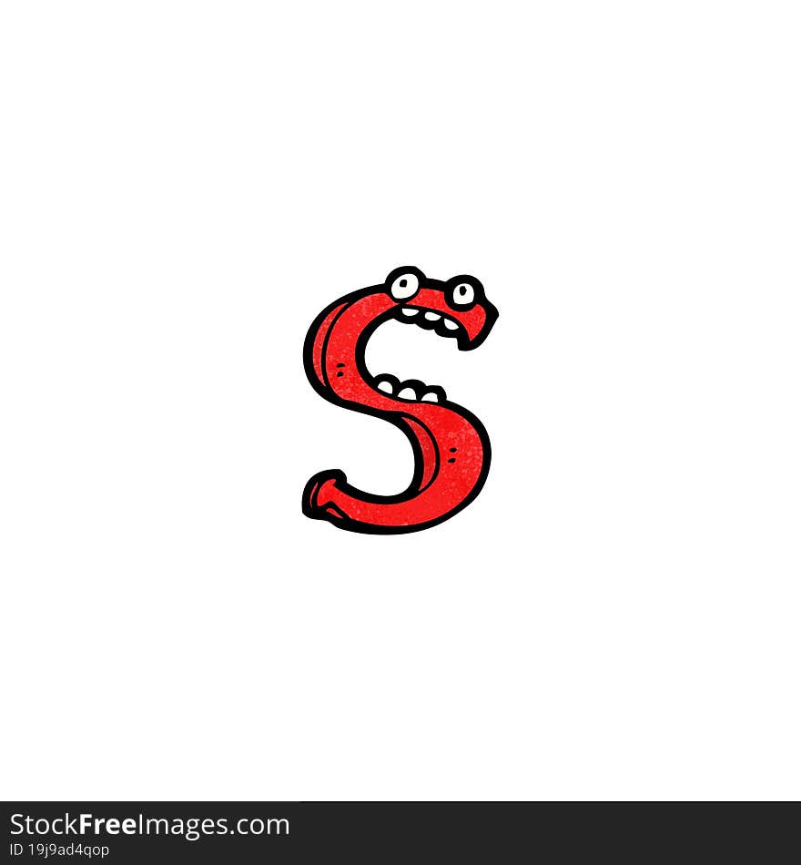 Cartoon Letter S