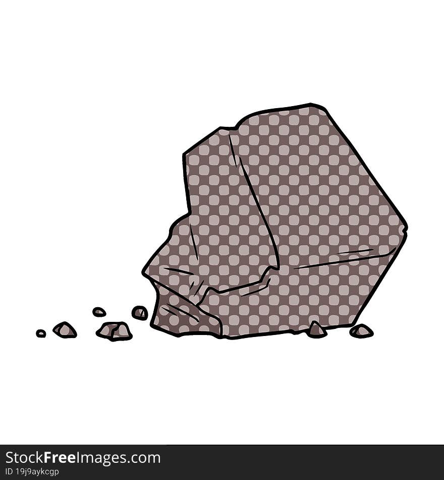 cartoon large rock. cartoon large rock