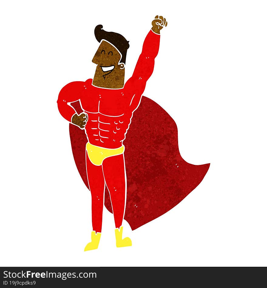 cartoon superhero