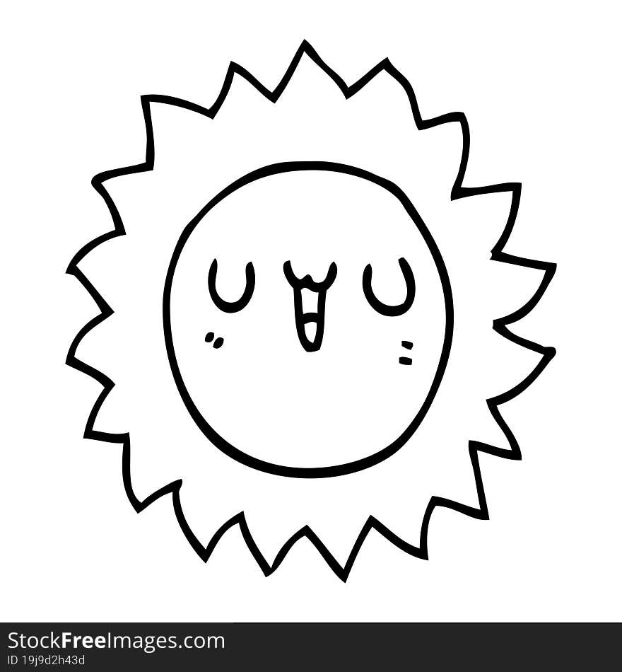 cartoon sun