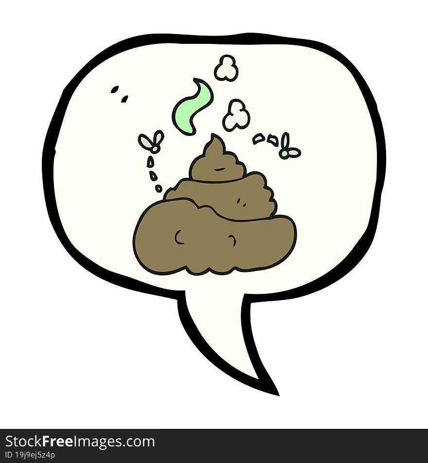 speech bubble cartoon gross poop