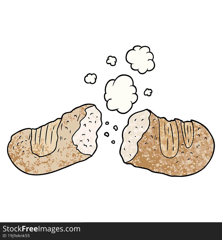 freshly baked bread cartoon. freshly baked bread cartoon