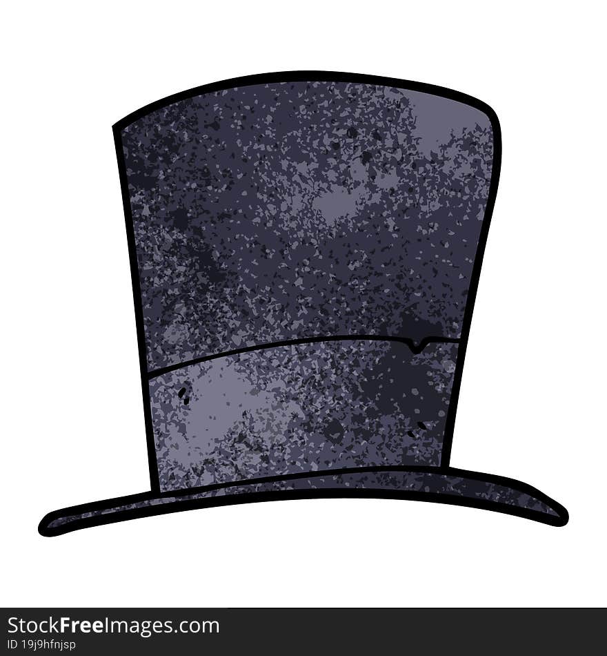 Cartoon Doodle Top Hat