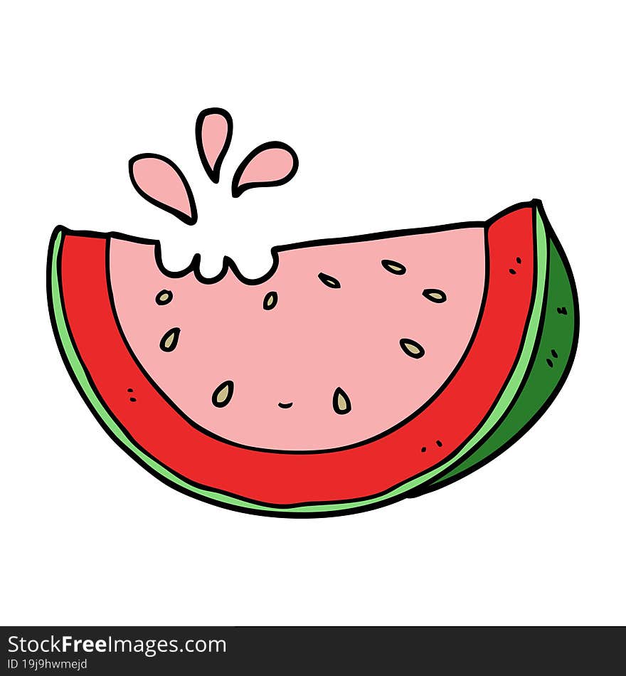 cartoon watermelon