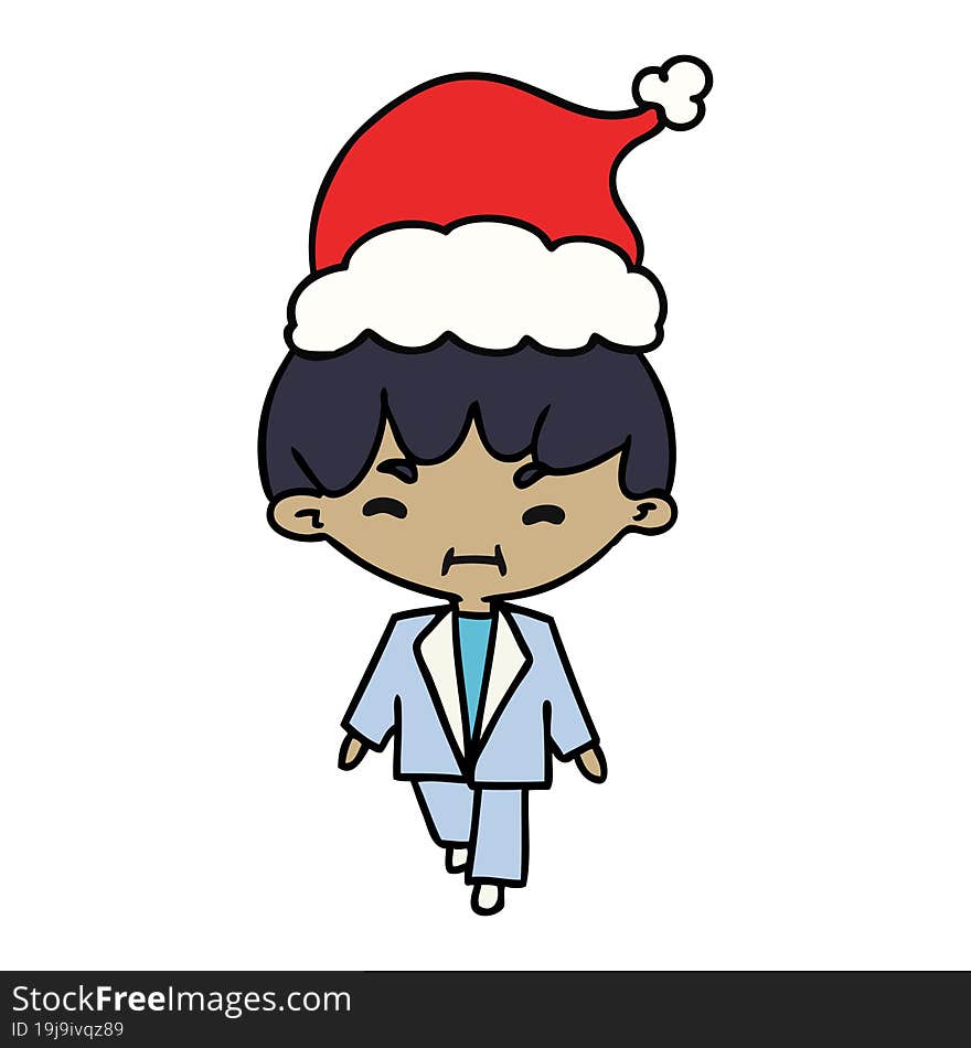 Christmas Cartoon Of Kawaii Boy