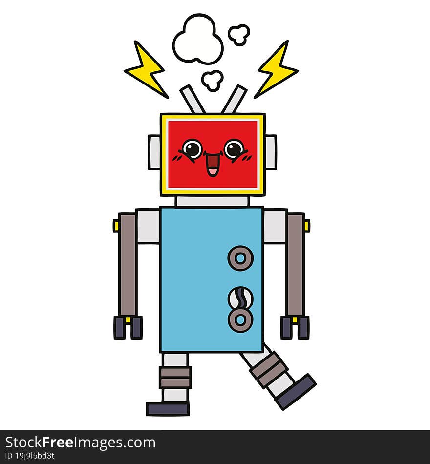 Cute Cartoon Robot