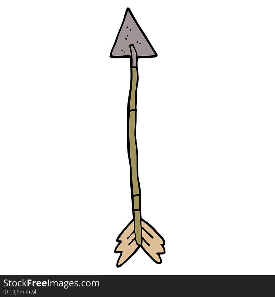 cartoon doodle old arrow