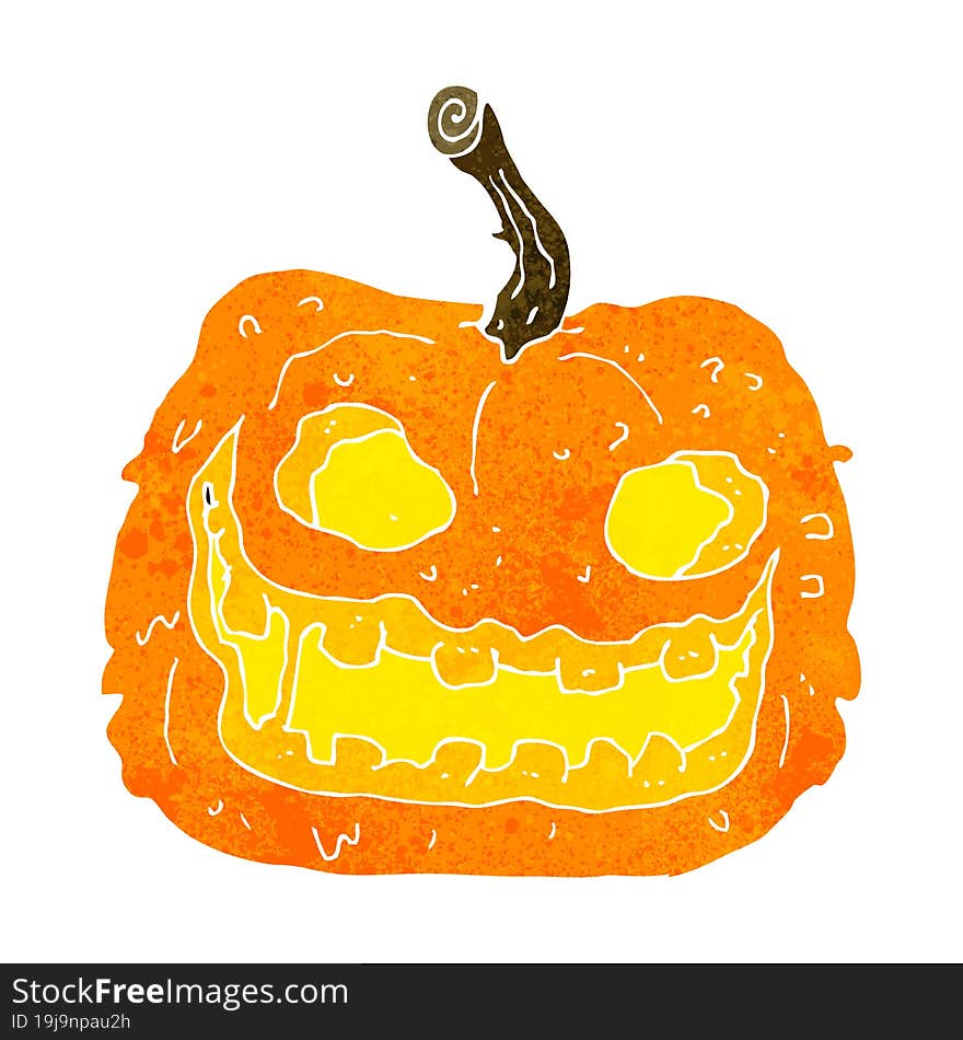 cartoon spooky pumpkin