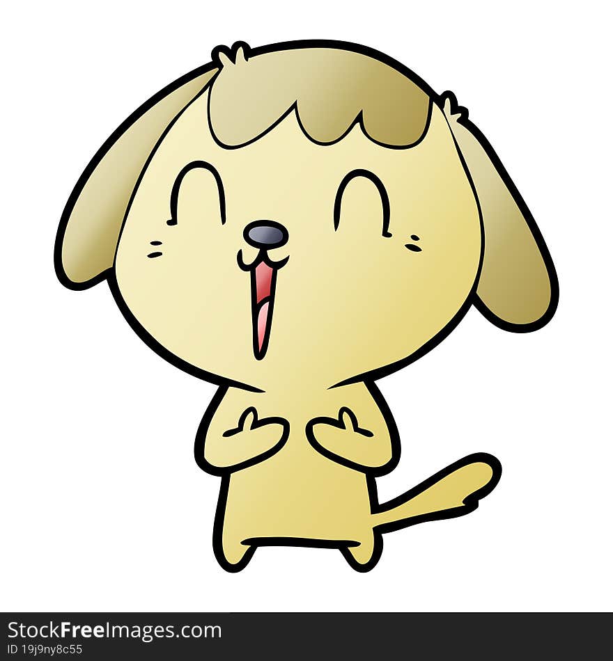 cute cartoon dog. cute cartoon dog