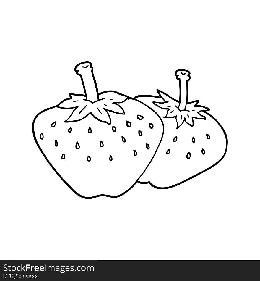 cartoon strawberry