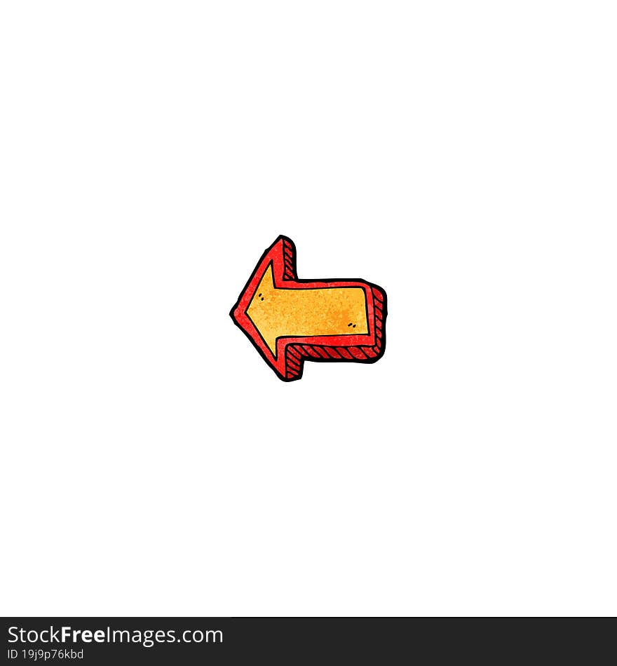 cartoon direction arrow