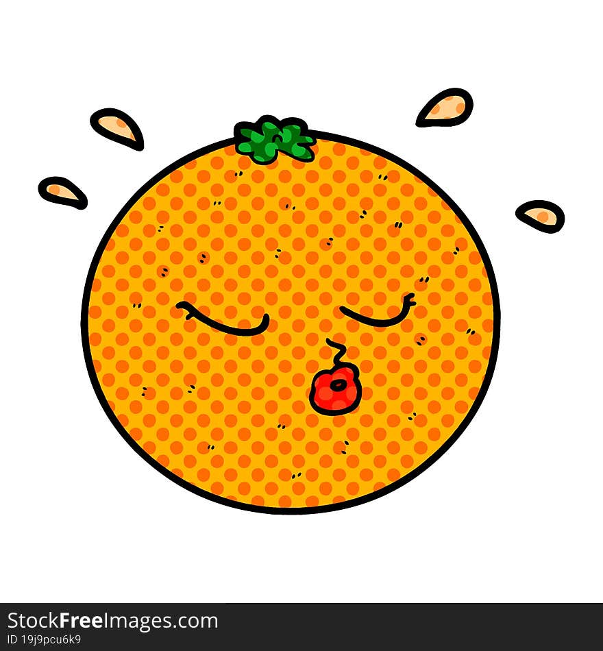 cartoon orange. cartoon orange