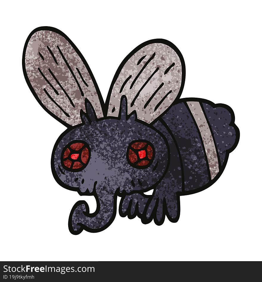 cartoon doodle of a fly