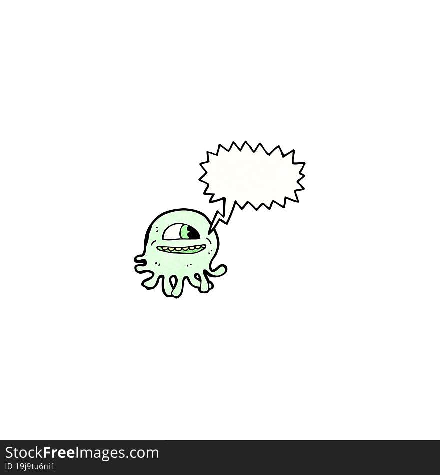 cartoon alien jellyfish