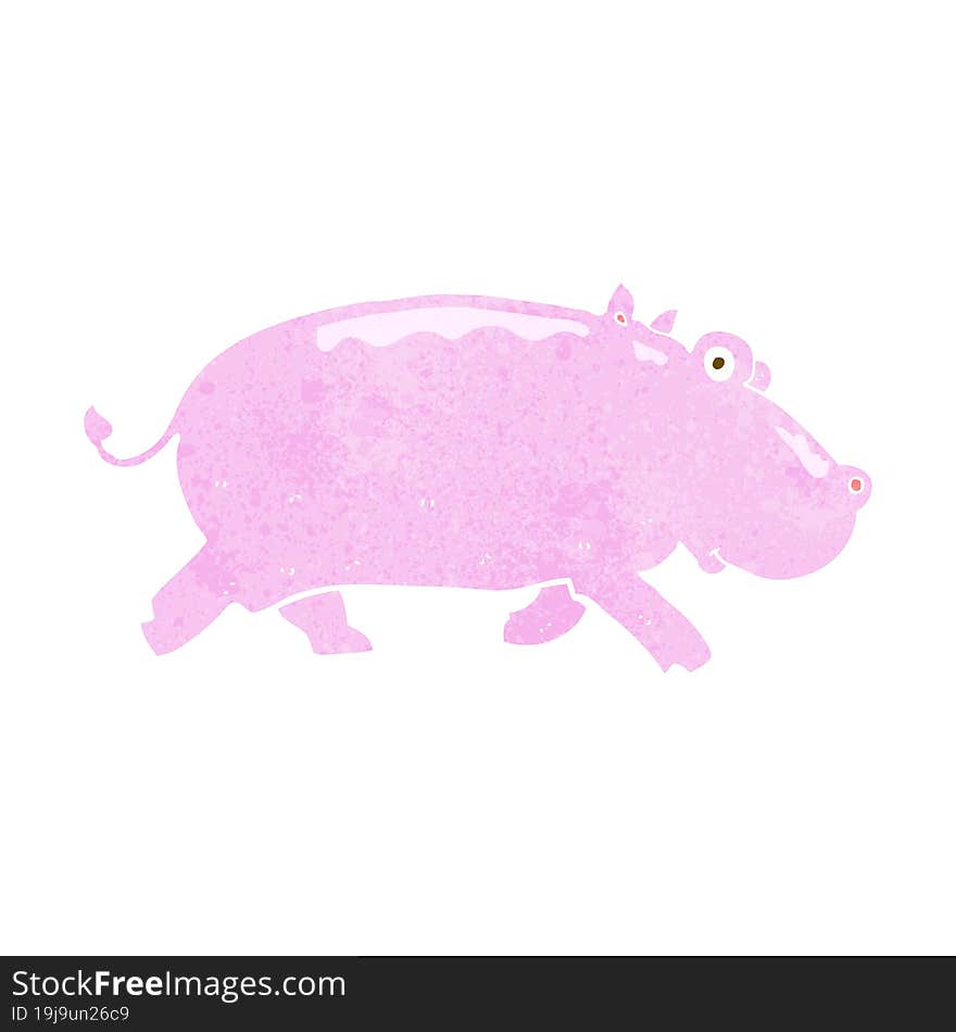 cartoon hippopotamus