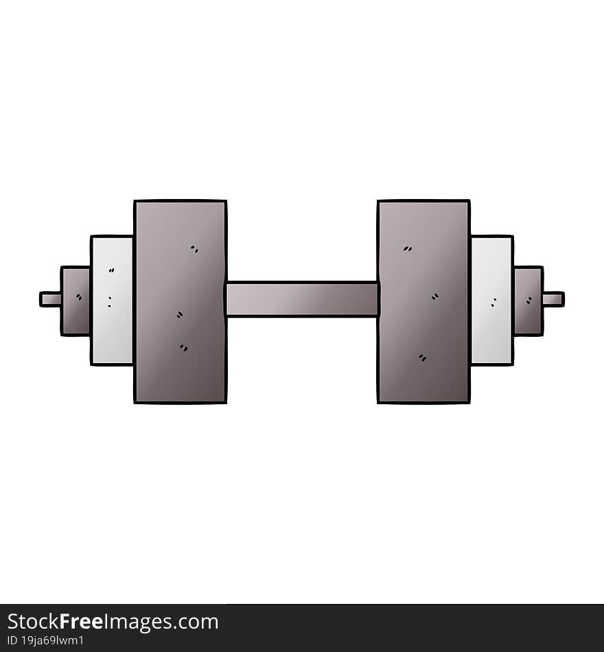 cartoon dumbbell. cartoon dumbbell