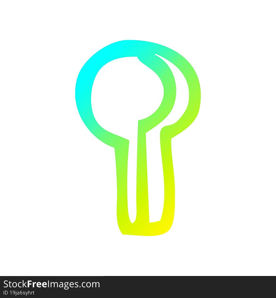 cold gradient line drawing cartoon keyhole