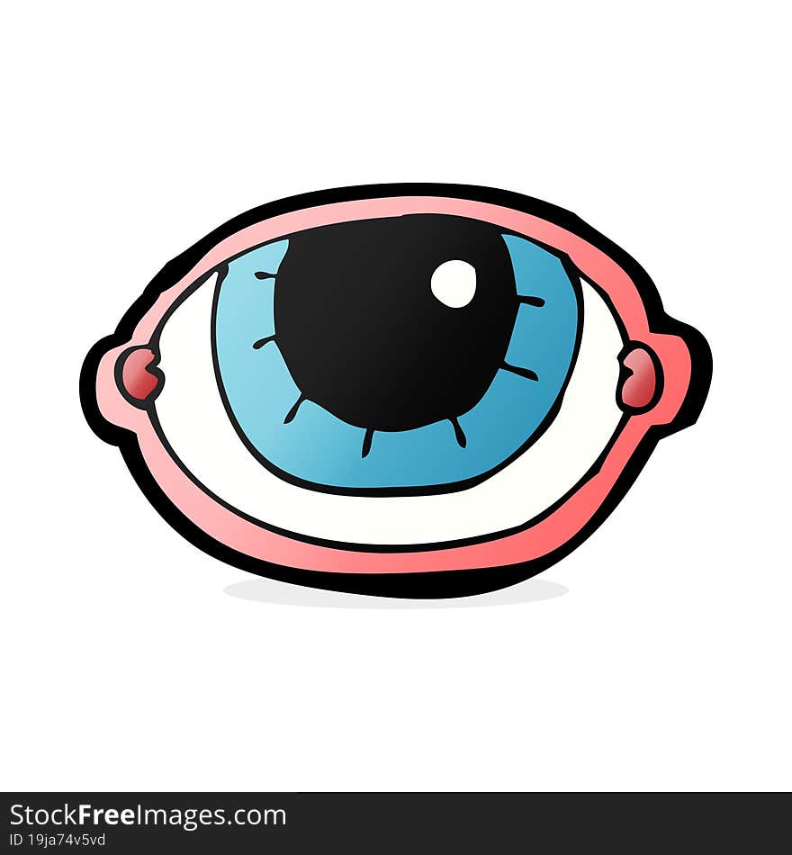 cartoon staring eye