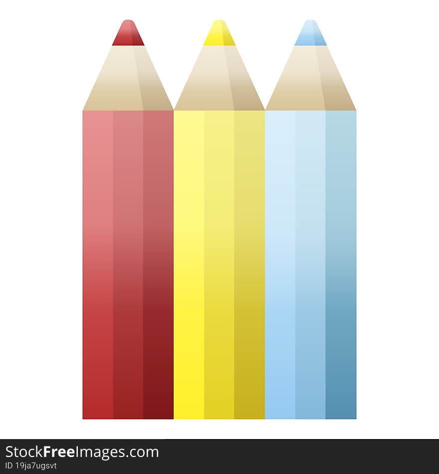 color pencils graphic vector illustration icon. color pencils graphic vector illustration icon