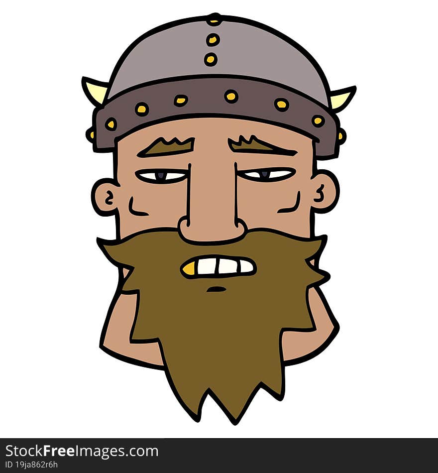 cartoon doodle angry warrior