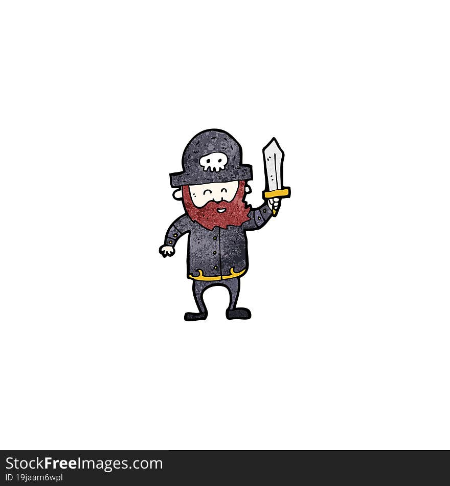 cartoon pirate captain