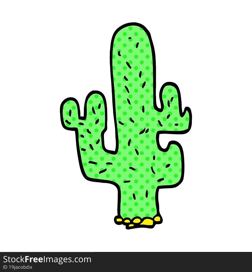 cartoon doodle cactus