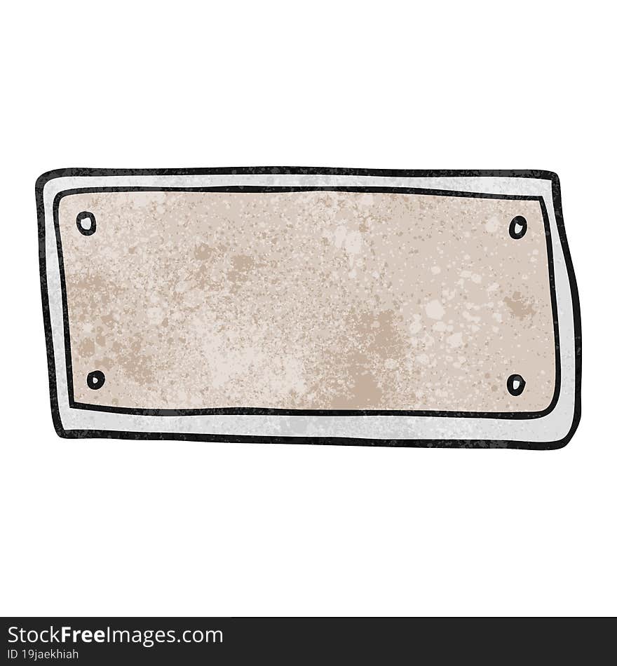 freehand drawn texture cartoon blank sign