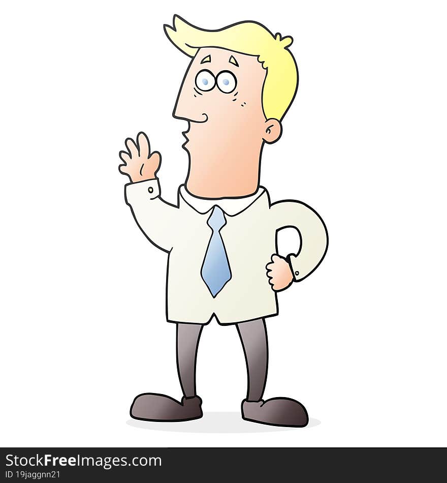 cartoon businessman