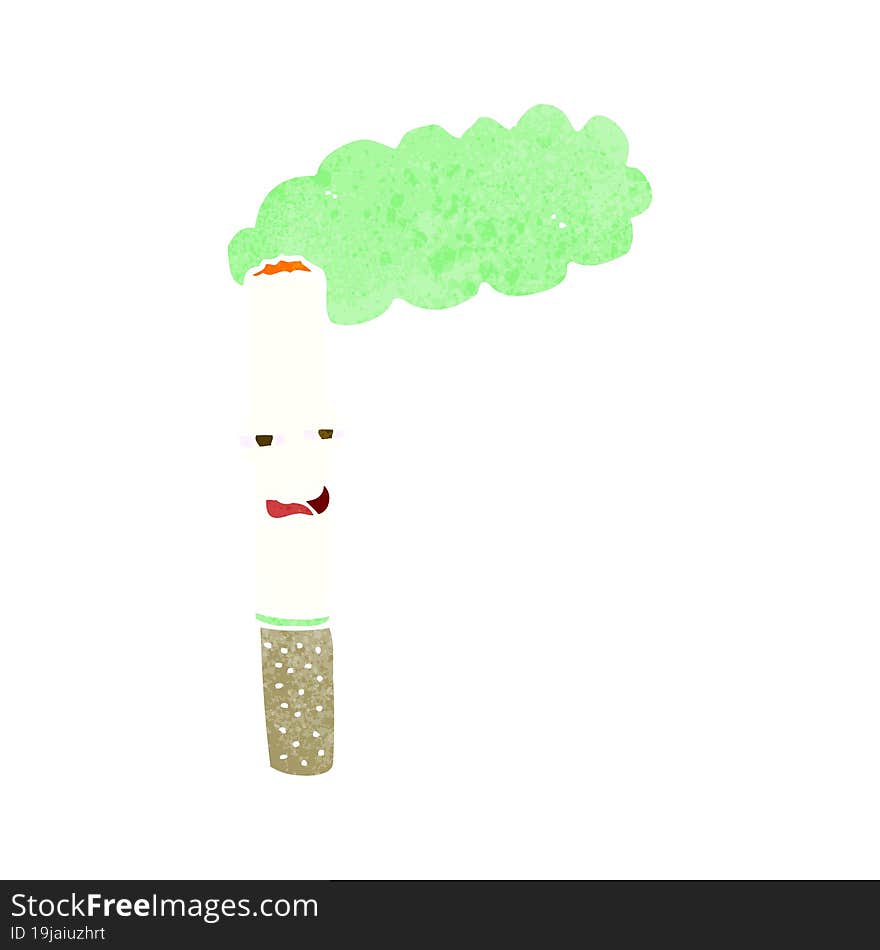 cartoon happy cigarette