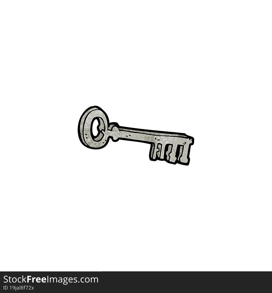 cartoon metal key