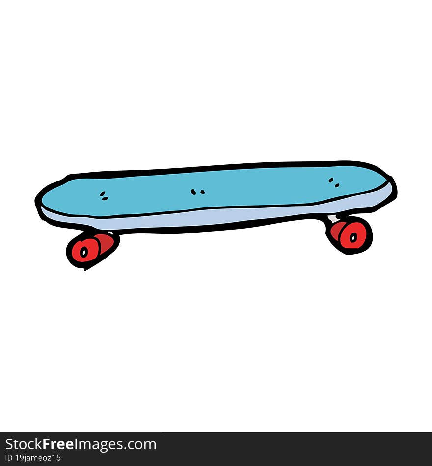 cartoon skateboard