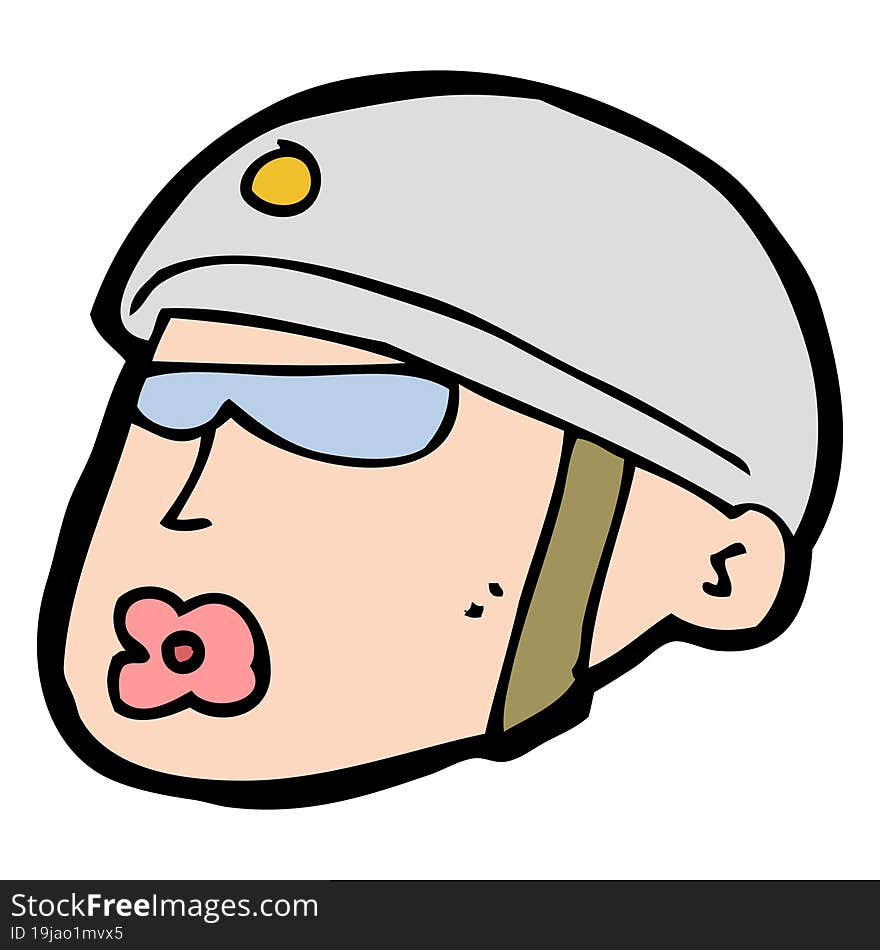 Cartoon Policeman Head