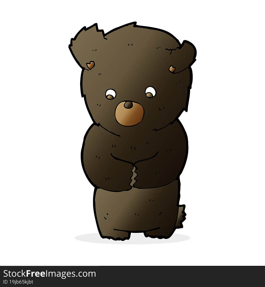 Cute Cartoon Black Bear