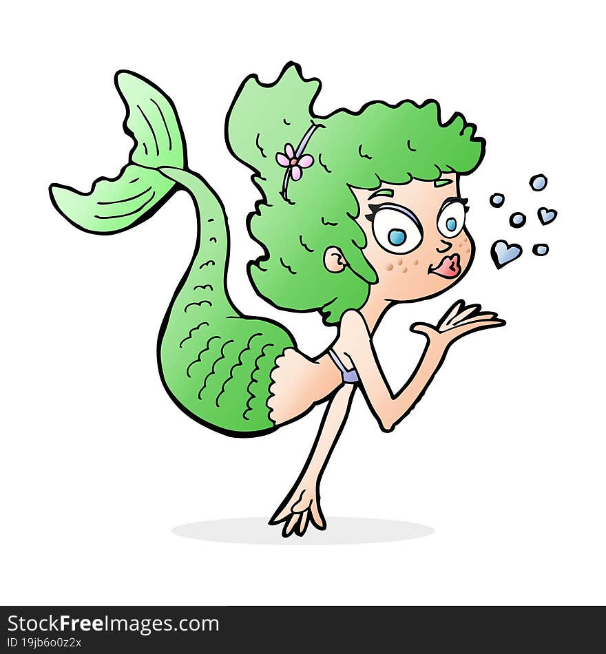 Cartoon Pretty Mermaid