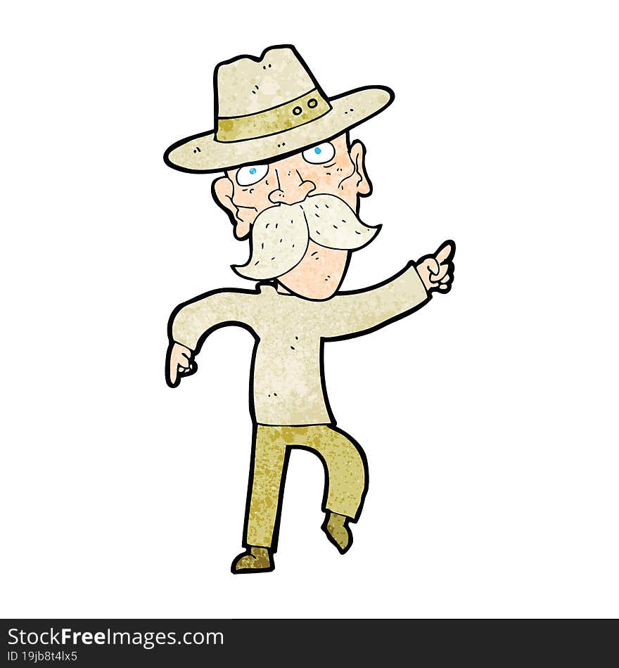 Cartoon Man In Hat