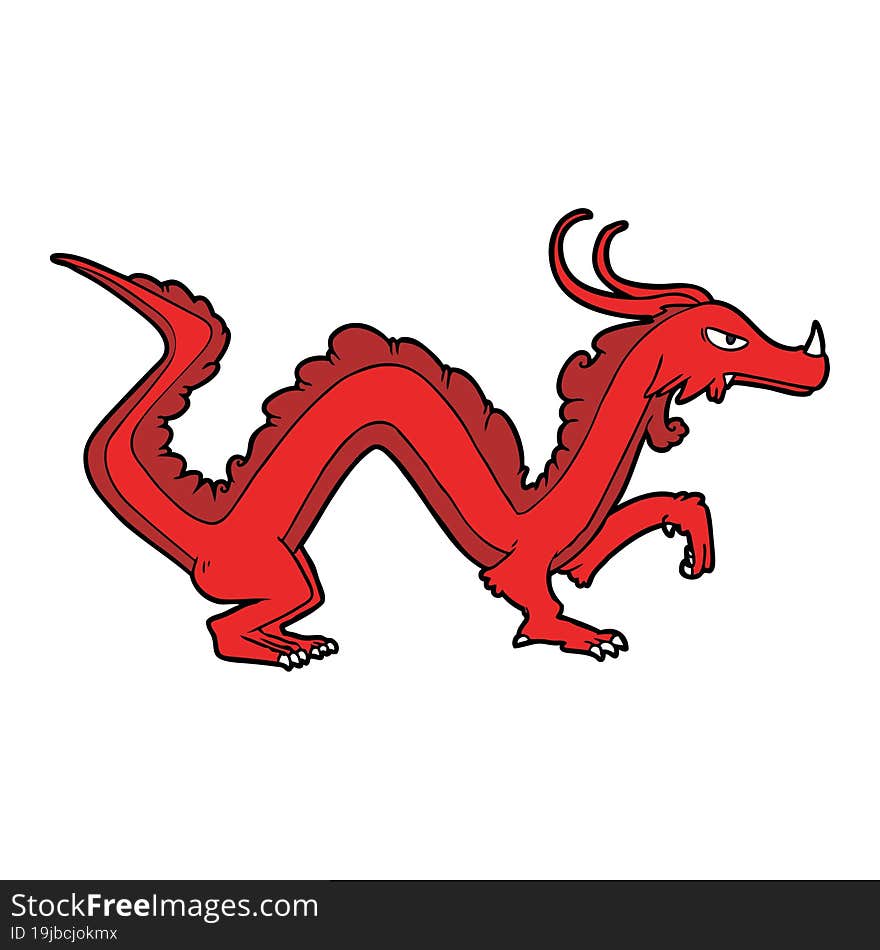 cartoon dragon. cartoon dragon