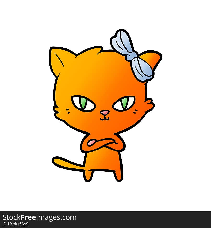 cute cartoon cat. cute cartoon cat