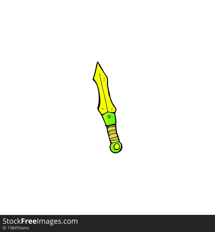 glowing green sword cartoon