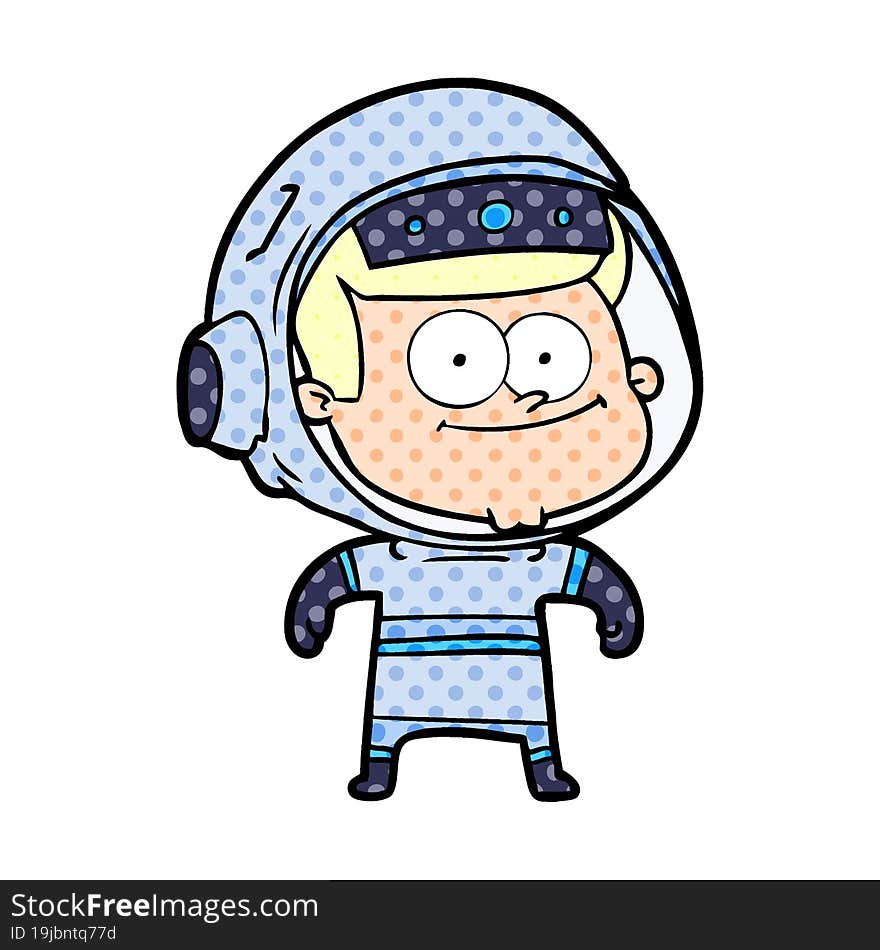 happy astronaut cartoon. happy astronaut cartoon