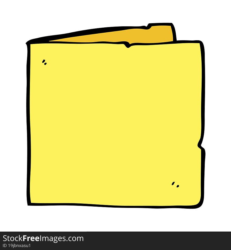 cartoon blank card