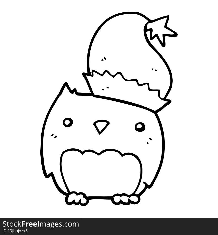 Cute Christmas Owl