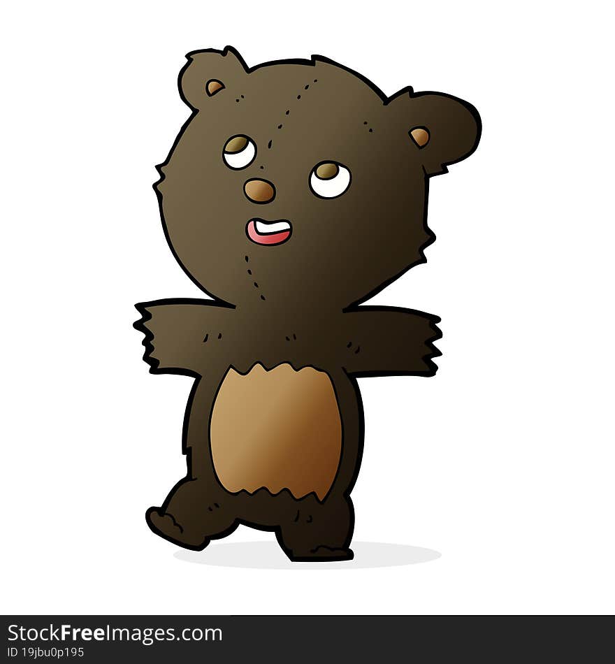 Cartoon Black Bear