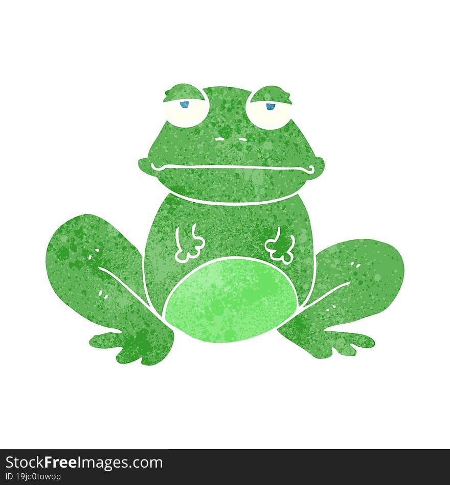 Retro Cartoon Frog