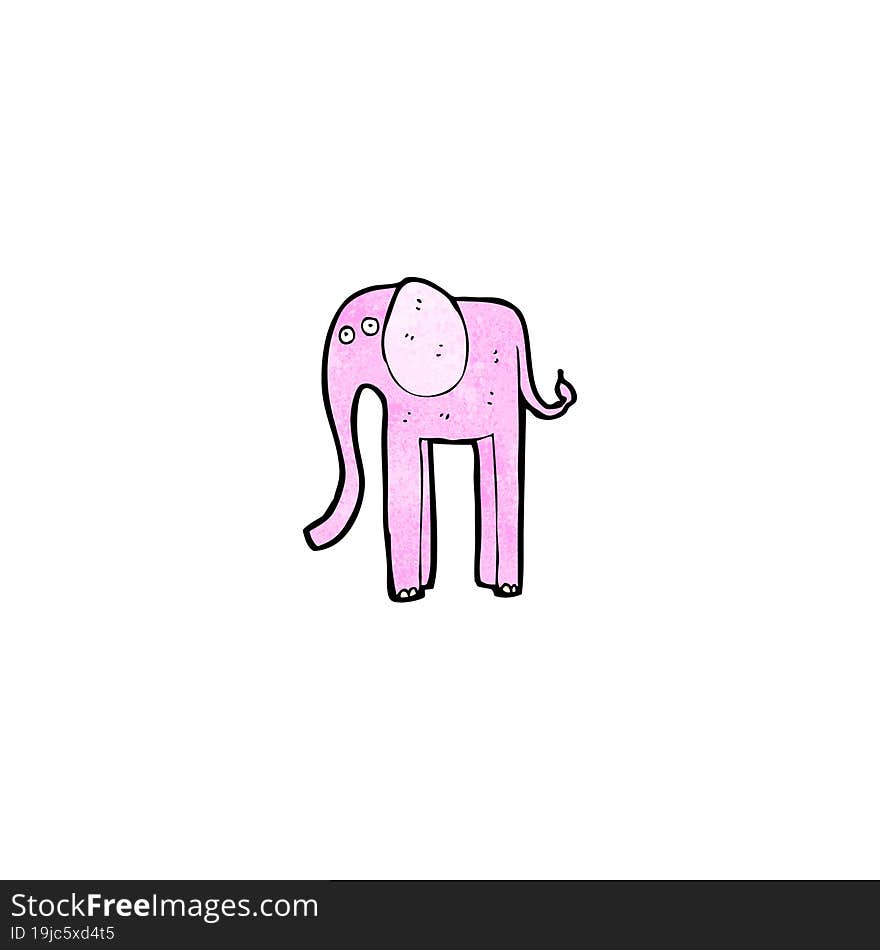 cartoon pink elephant