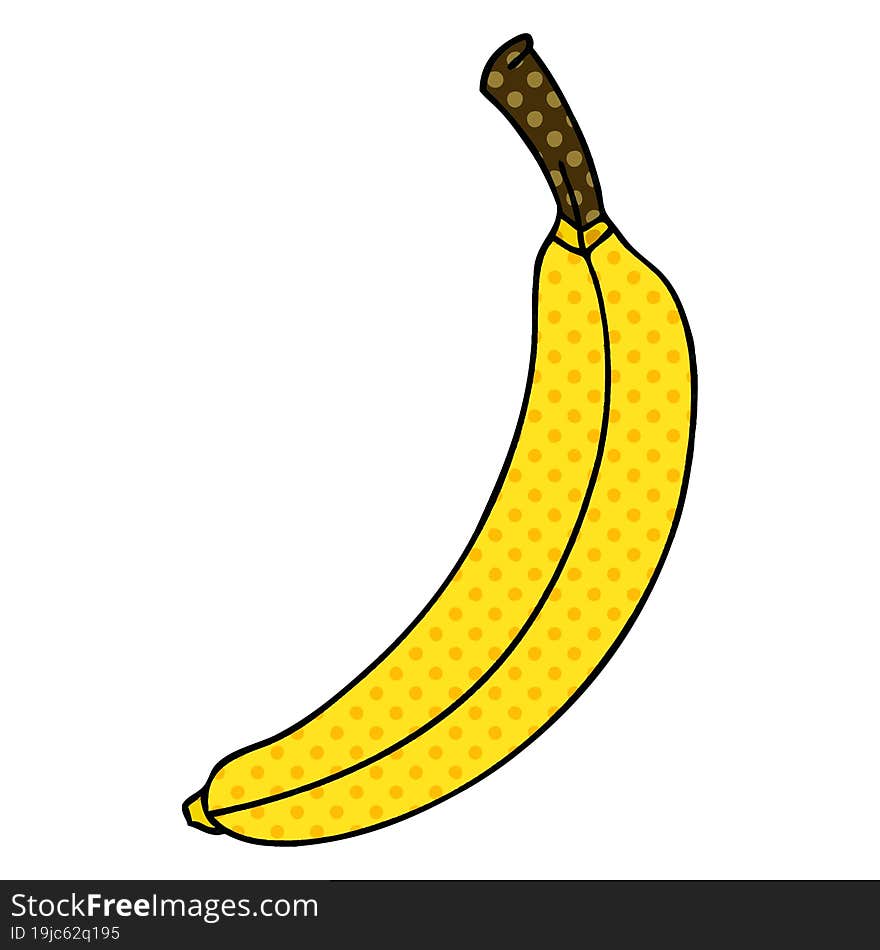 quirky comic book style cartoon banana