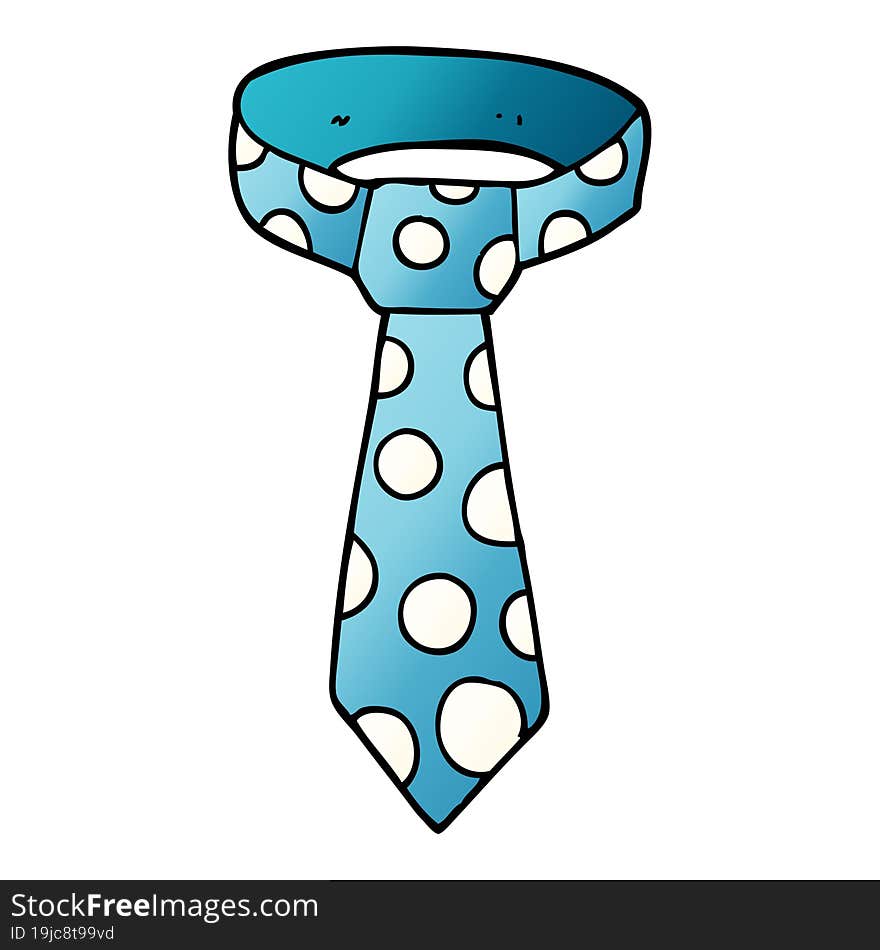 cartoon doodle patterned tie